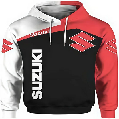 men's casual sportswear, 3D printed for outdoor motorcycle and bicycle enthusiasts, high quality for autumn and winter