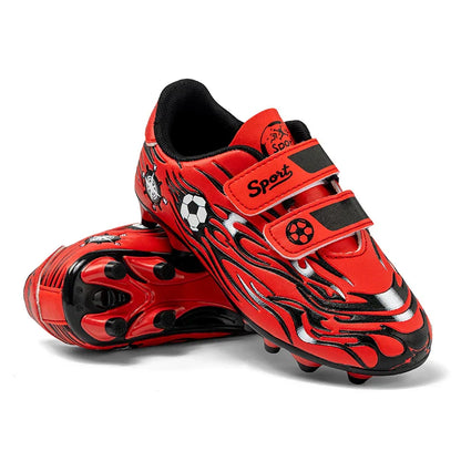 Kids Athletic Soccer Shoes Turf Football Sneakers Outdoor Firm Ground Soccer Shoes Child Anti-slip Football Sports Shoes