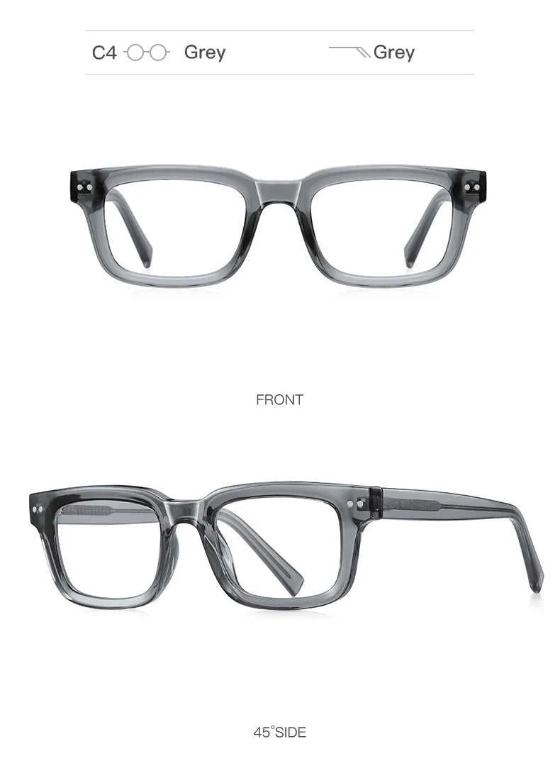 Men's glasses Square Classic Business Anti-Blue Light Reading Glasses Myopia Hyperopia Prescription Customized PFD2189