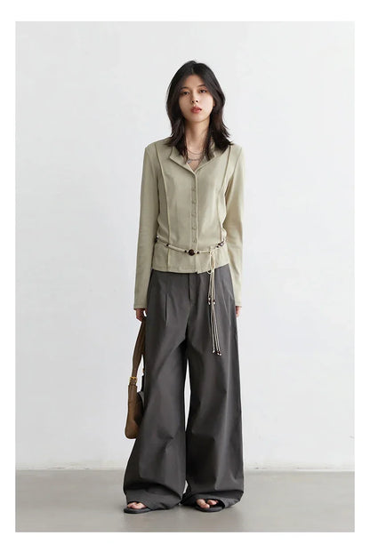 Women Cardigan Casual New Small Lapel Long Sleeved T-shirt Slim Female Knitted Sweaters Sports Spring Autumn 2025