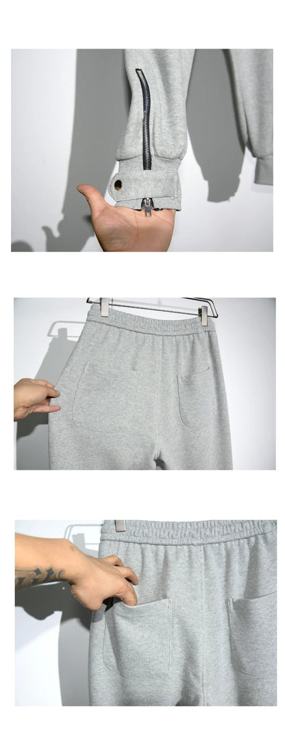 Spring Autumn Korean Fashion Streetwear Hip Hop Sweatpants Kpop Couple Jogging Pants Harajuku Black Sports Harem Joggers Men