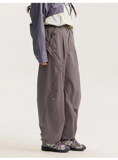 Men Women Lightweight Waterproof Quick Dry Outdoor Sport Hiking Loose Casual Techwear Track Cargo Pant Joggers Trousers