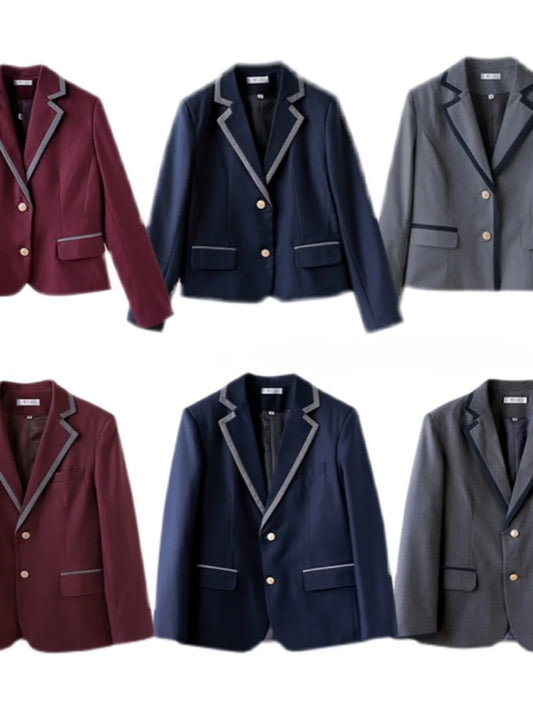 Korean Sle Student orm Jaet Briti College Wind Long Sve Button up Polyester Casual Wear for Men And Women