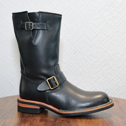 Retro American Motorcycle Boots Long Tube Genuine Leather Engineer Boots Men Knight Style Boots Outdoor Youth Fashion Boots