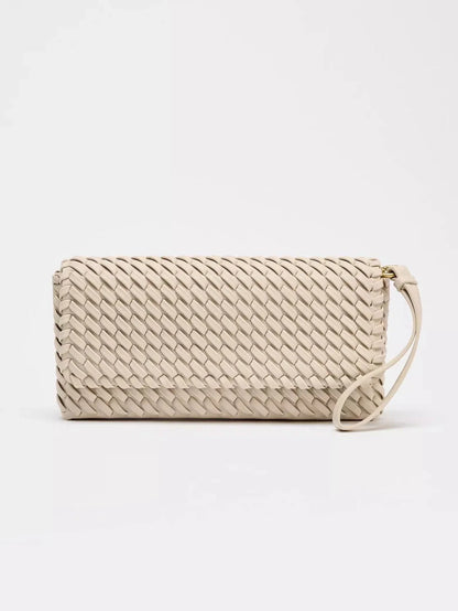 Luxury Woven Women's Bag Fashion PU Leather Shoulder Bags for Women Cover Flap Envelope Crossbody Bag Designer Bags Clutch Purse