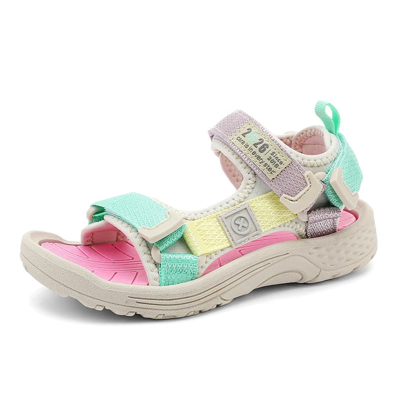 Fashion Kids Sandals Boy Soft Sole Non-slip Outdoor Breathable Walking Sandials Summer Children's Girls Beach Shoes