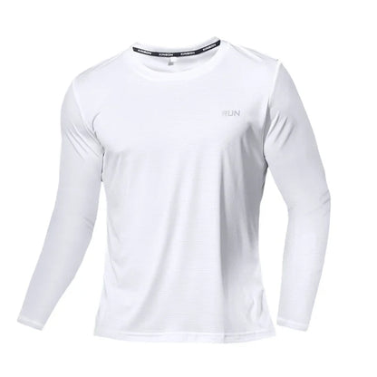 Men’s UPF 50+ Performance Long Sleeve T-Shirt UV Sun Protection Fishing Hiking Sports Shirts  Breathable Running Soccer Shirts