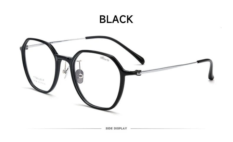 Geometric Personalized Polygonal Men's and Women's Simple Frames Blue Light Reading Glasses Customizable Prescription