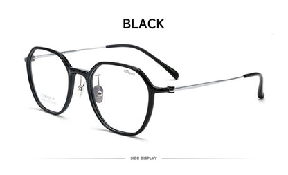 Geometric Personalized Polygonal Men's and Women's Simple Frames Blue Light Reading Glasses Customizable Prescription