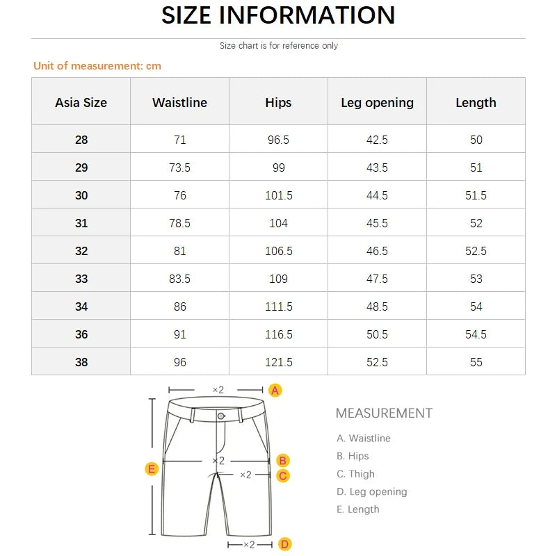 Summer Men's Denim Shorts Retro Motorcycle Elastic Cotton Fashion Knee Length Short Jeans Zipper Hip Hop Rock Streetwear