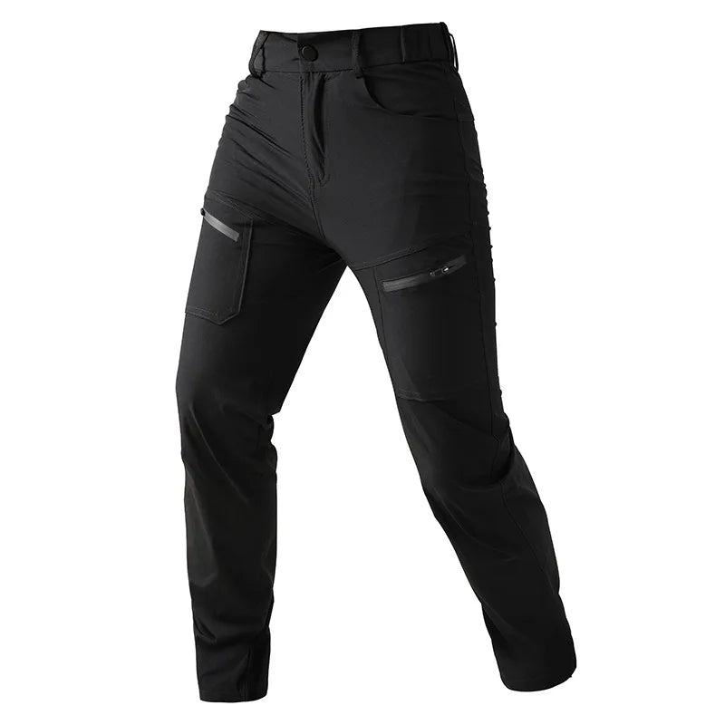 New Summer Men Thin Multi Pocket Work Pants Outdoor Casual Sports Breathable Cargo Pants Straight Leg Loose Tooling Trousers 4XL