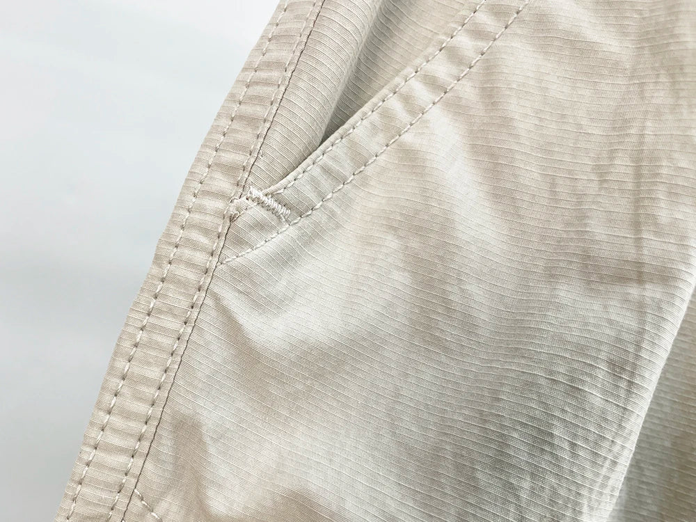 Korean Techwear Cargo Pants Men Spring Summer Quick Dry Lightweight Streetwear Casual Loose Fit Tapered Joggers Hip Hop Trendy