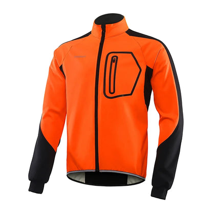 Winter Men's Cycling Jacket Bicycle Softshell Fleece Thermal Motorcycle Windbreaker Raincoats Bike Outdoor Sport BG011