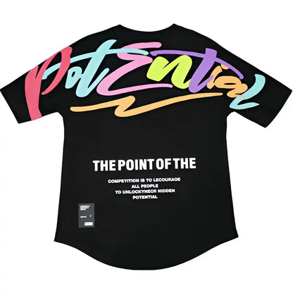 Summer Elegant Fashion Harajuku Slim Fit Ropa Hombre Loose Casual All Match Tshirts O Neck Insert Printed Short Sleeve T-shirts