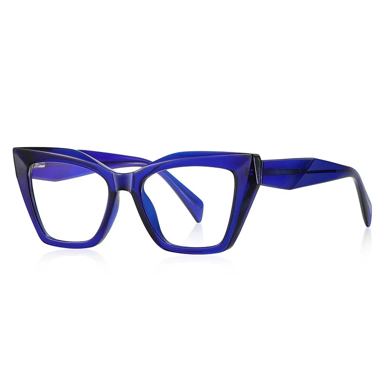 Fashion Personalized Glasses Anti-blue Light Cat Eye Reading Glasses Can Be Customized Prescription Ladies Eyeglasses 2167