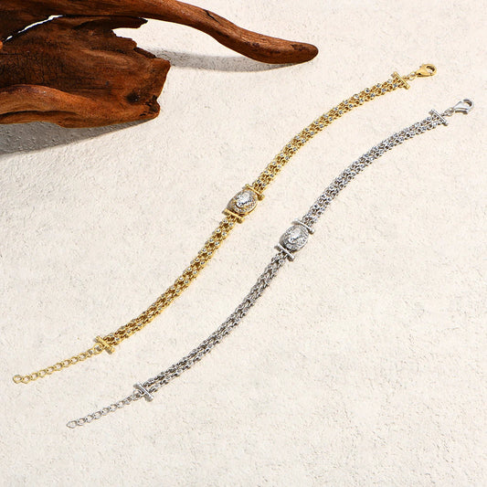 Bracelets femme en moissanite taille ovale 1 carat en argent sterling 925, bracelet réglable, bijoux de fête de fiançailles de qualité supérieure