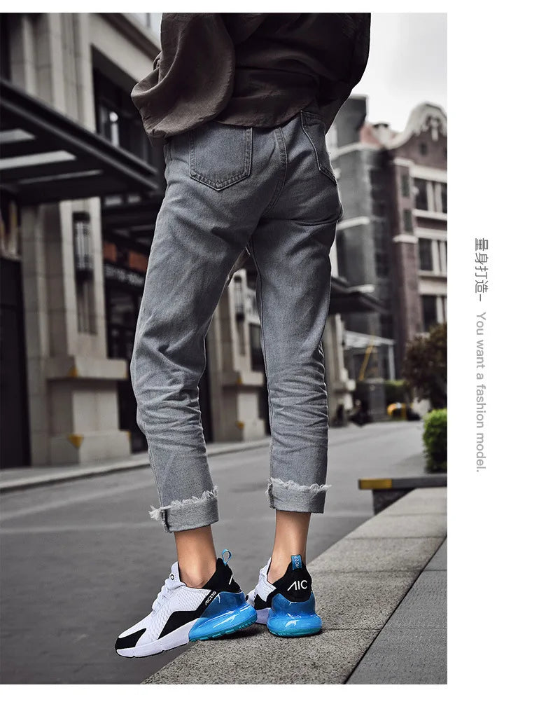 Men's Sneakers Outdoor Jogging Sport Shoes Autumn Season Women Casual Sneakers Shoes Platform Mesh Breathable Casual Shoes 36-47