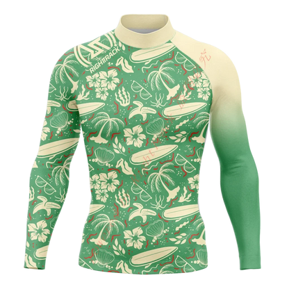 New Summer Men's Rashguard Snorkeling Long Sleeve Surfing Shirts Sunscreen Surf Sweatshirt UV Protection RightTrack Swimwear