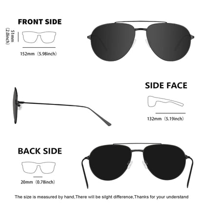 Polarized Sunglasses for Men with Big Wide Heads  XXL Size Extra Large Metal Glasses gafas de sol hombre 8223