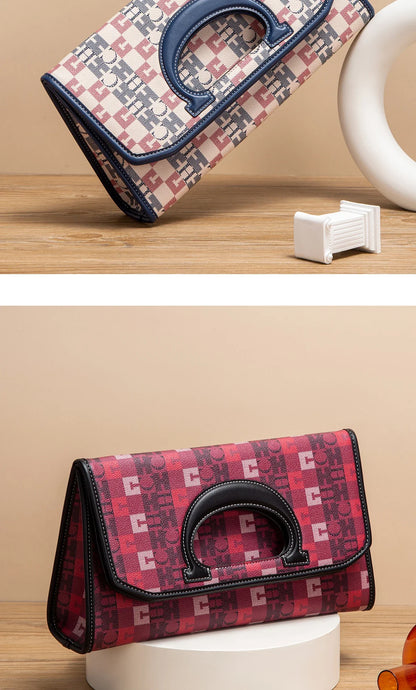 Summer Retro New  2025 Foldable Wallet Handbag Women's Tote Bag Printed Design Storage Bag