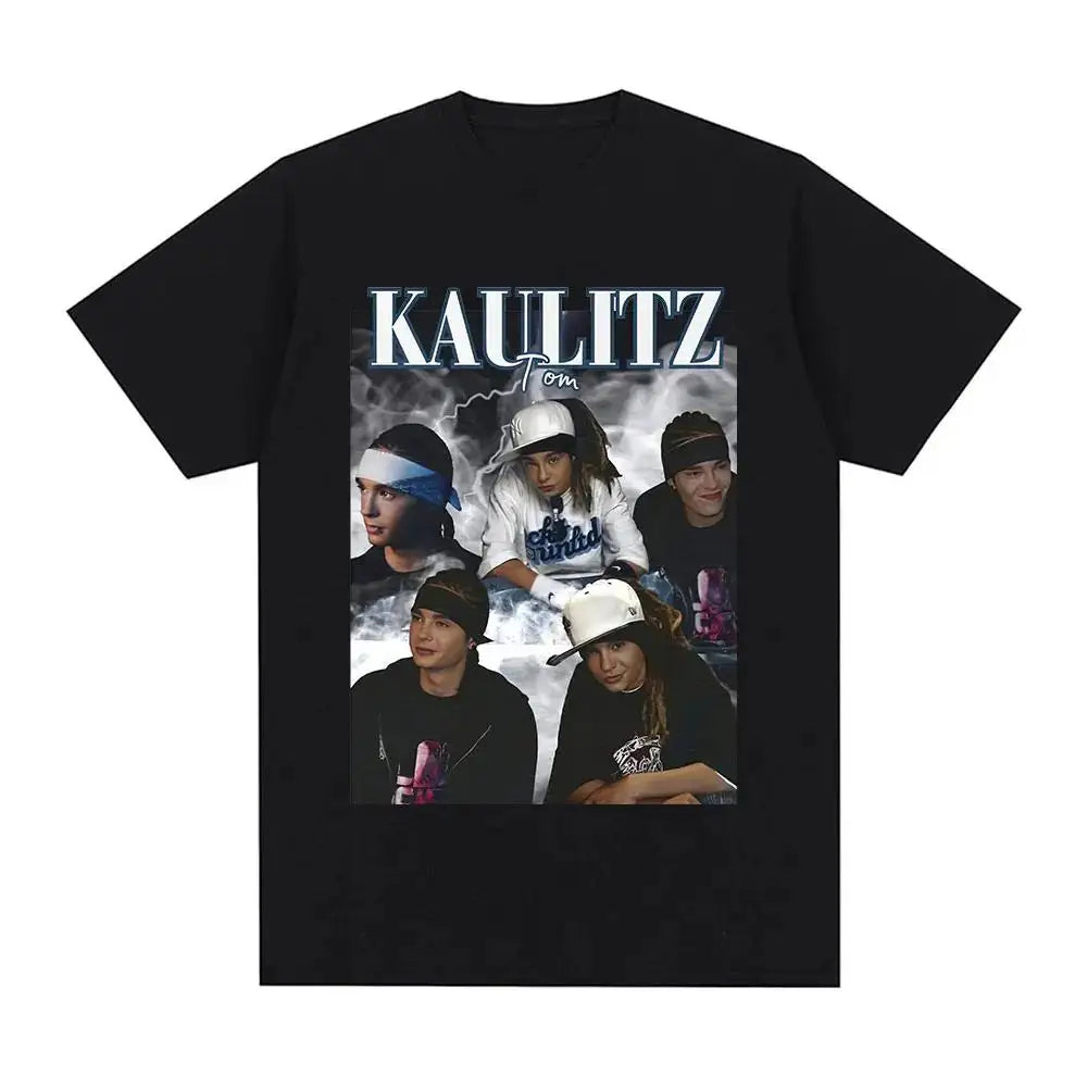 Rock Band Tokio Hotel Kaulitz Graphic Print T Shirt Fashion Punk Short Sleeve  Casual Hip op Streetwear Plus Size T Shirt Women