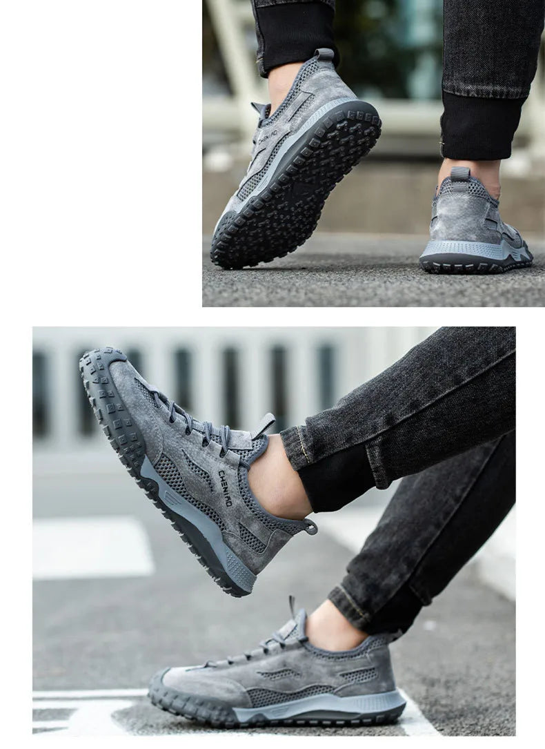 anti-puncture summer safety shoes light breathable work shoes with plastic toe 6kv Insulation work boots safety man sneakers