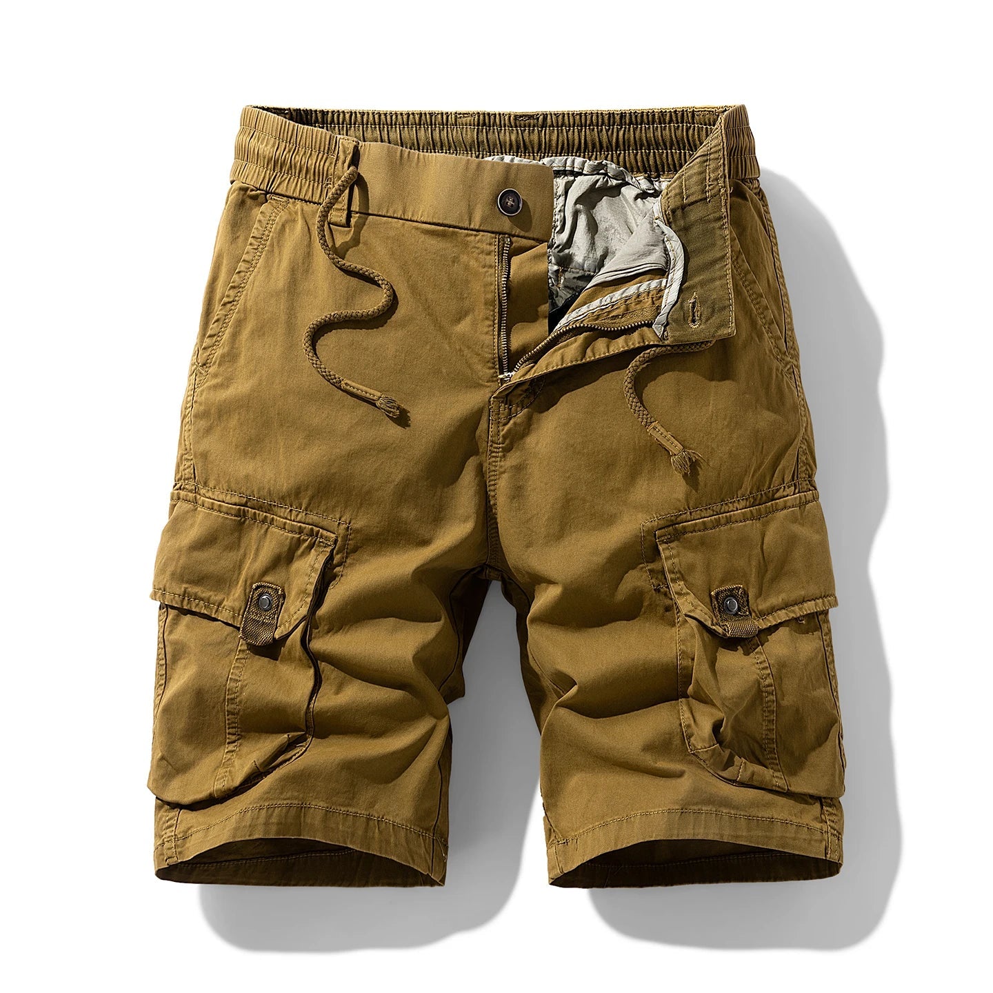 Summer Men Cargo Cotton Shorts Mens Beach Multi Pocket Shorts Pants Man Spring Casual Fashion Joggers Shorts Male Dropshipping