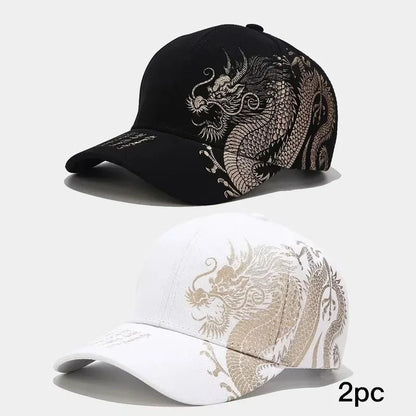 Chinese Style Dragon Pattern Baseball Hat For Men And Women, Versatile National Tide Cap, Hip Hop Hip Hop Skateboarding, Cool