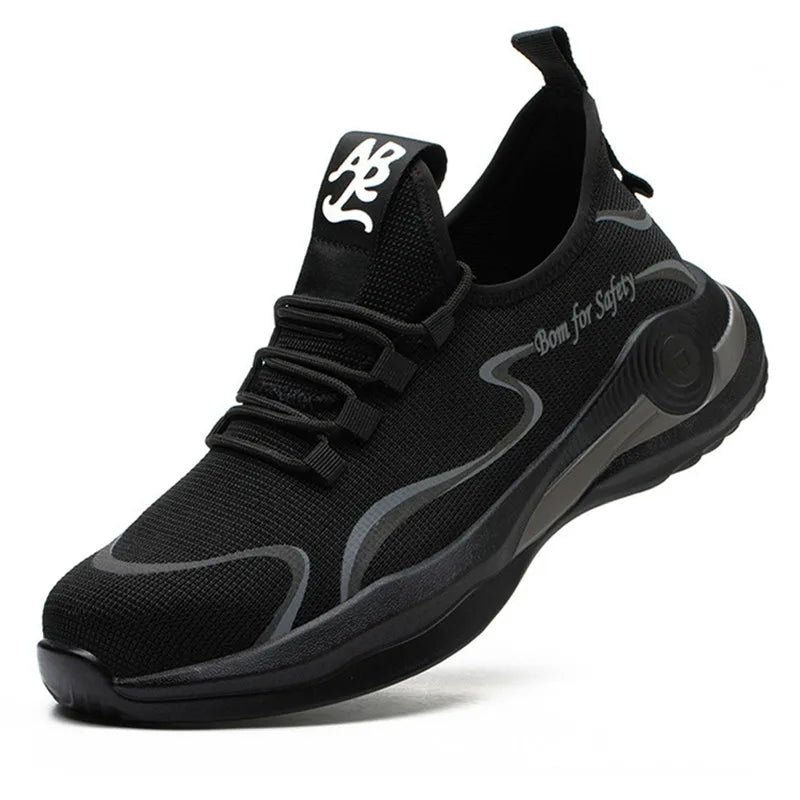 light safety shoes man 48 comfortable work shoes for men anti puncture work boots for construction steel toe safety man sneakers