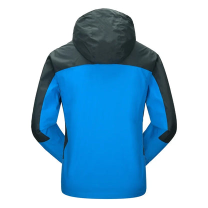 Camping Hiking Jacket Men Autumn Outdoor Sports Coats Climbing Trekking Windbreaker Travel Waterproof Jackets Black