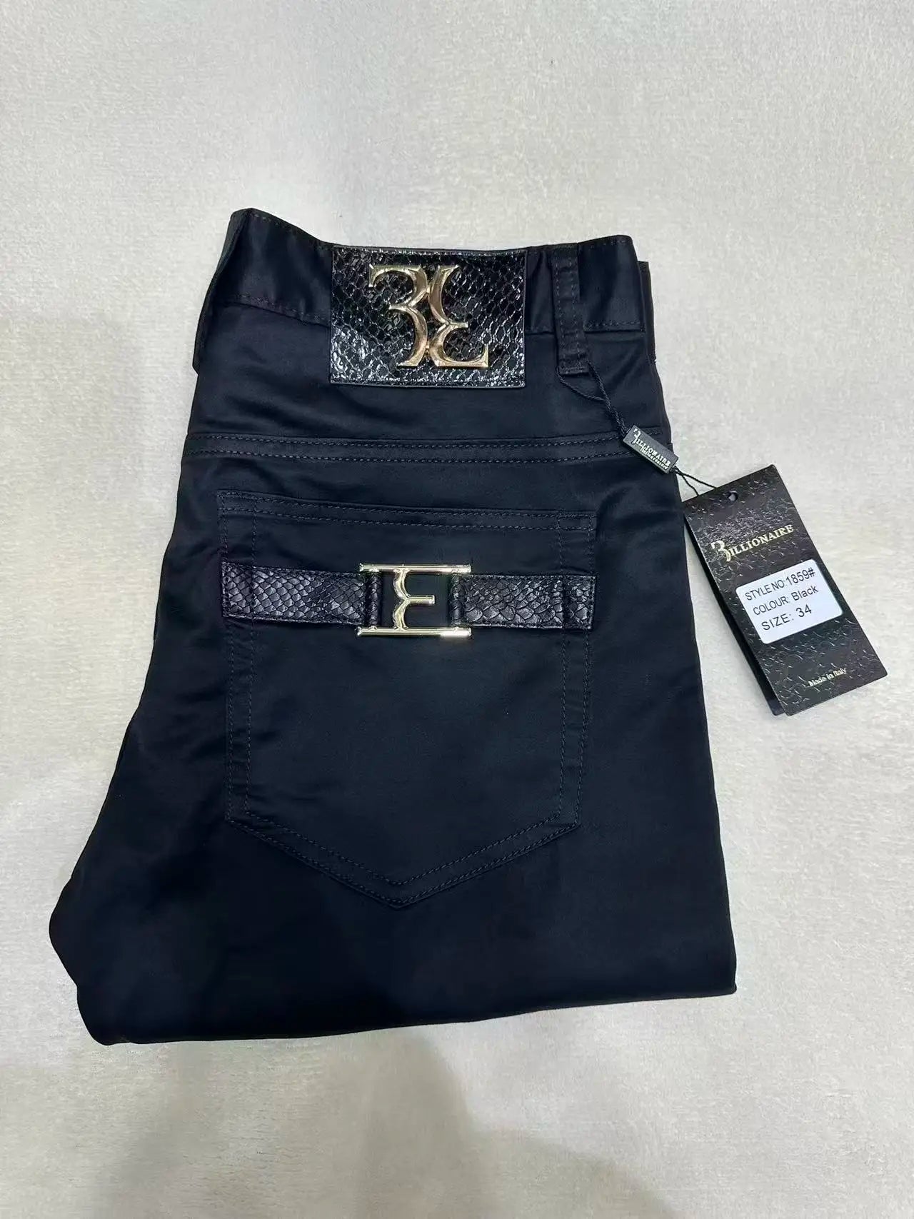 Jeans Men 2026 Spring Summer new fashion Embroidery comfortable elasticity outdoors Big size 34-42 Pants