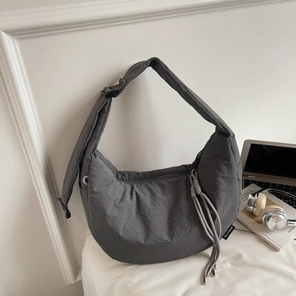 New Comfortable and Versatile Texture Hobo Bags Women Crossbody Bags Large Capacity Lightweight Casual Storage Bags Fashionable