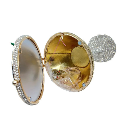 Cherry Martini Gold Rhinestone Evening Cocktail Party Handbag Women Luxury Bling Crystals Wedding Bridal Clutch Purses