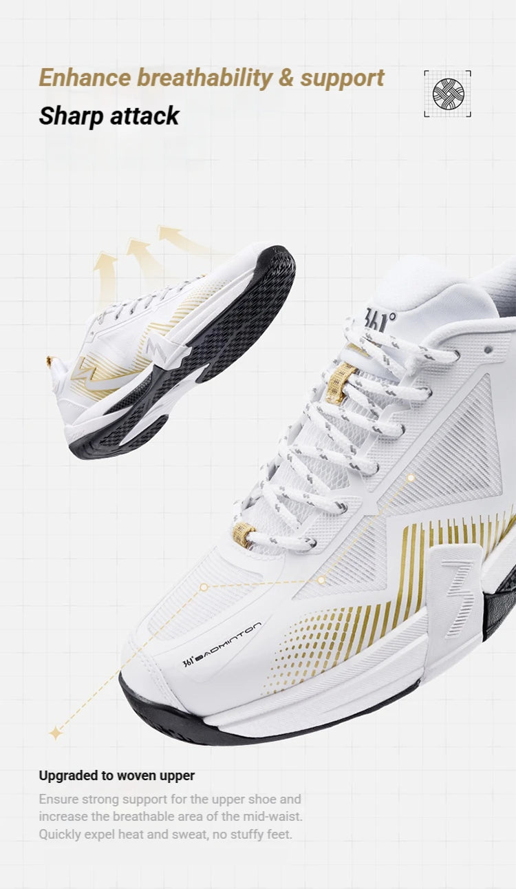 PRO V2 Badminton Shoes Unisex Mesh Breathable Shock-Absorbing Wear-resistant Professional Sneakers 672624401