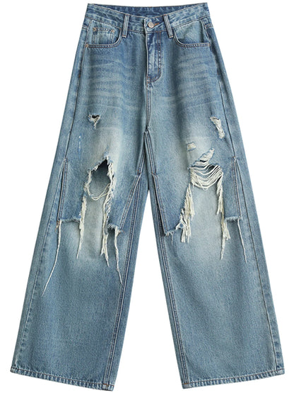 Women Jeans Fashion Casual Loose High Waisted Wide Leg Denim Pants Streetwear Female Trousers Spring Autumn New 2026