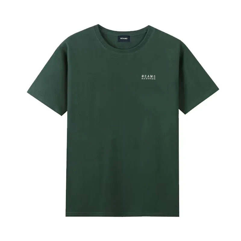 Japan Style Harajuku Fashion Cotton O-Neck Tops Mount Fuji letter Embroidery Pattern Tees Summer Men Women Short Sleeve T-shirt