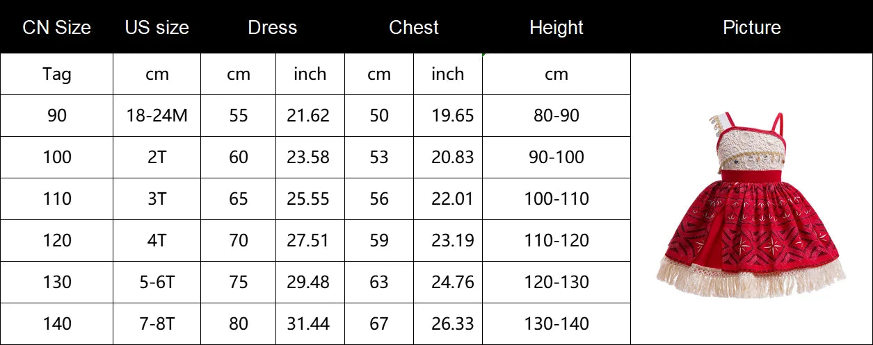 Newest Movie Disney Princess Moana 2 Dress Girls Cosplay Vaiana Carnival Party Ocean Adventure Costume Kids Fancy Clothes Outfit