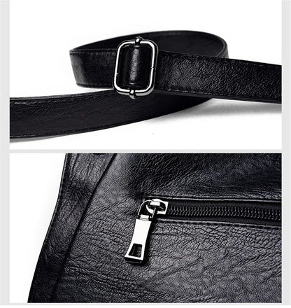 2024 Trend Large Capacity Genuine Tote Shoulder Bags Fashion Top-Handle Bag High Quality Leather Sac Casual Design Handbag Purse