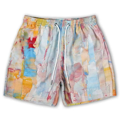 Summer Mens Sports Gym Fitness Running Basketball Short Pants Quick Dry Mesh Trend Jogger Beach Casual Motorcycle Shorts