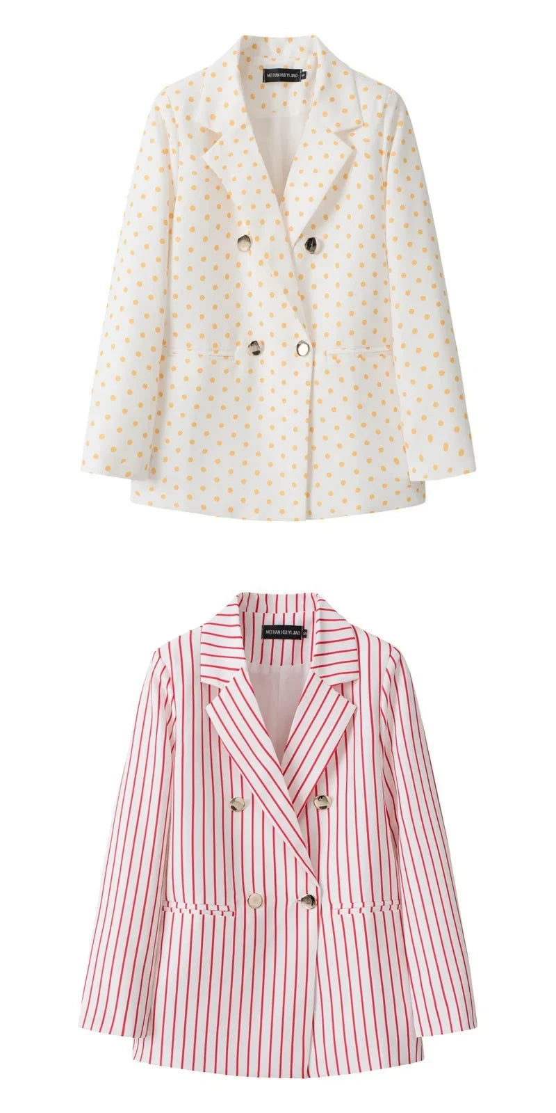 Casual Plaid Women's Suit Jacket Spring Autumn New Style Large Size Street Style Top Quality Polyester Commute Style Fashionable