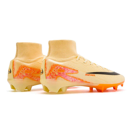 Kids Soccer Cleats for Boys and Girls Youth High-top Football Shoes Outdoor Athletic Turf Soccer Shoes