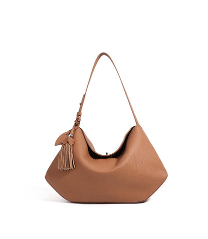 2026 Hot Top Grain Leather Spacious Tote Bag Fashionable Underarm Single Shoulder Crossbody Bag Women Chic Shopping Hobo Handbag
