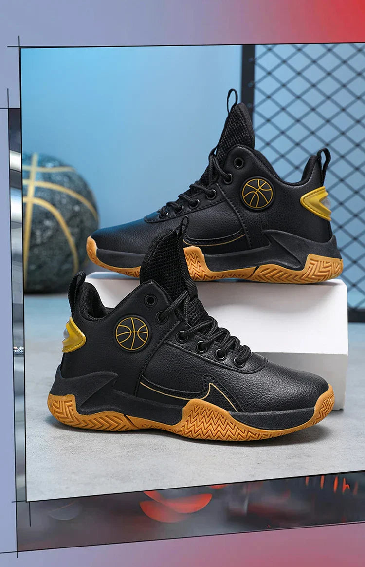 Children Basketball Shoes For Boys Girls Outdoor Trainning Non-slip Kid's Student Casual Running Sneaker Size 31-40