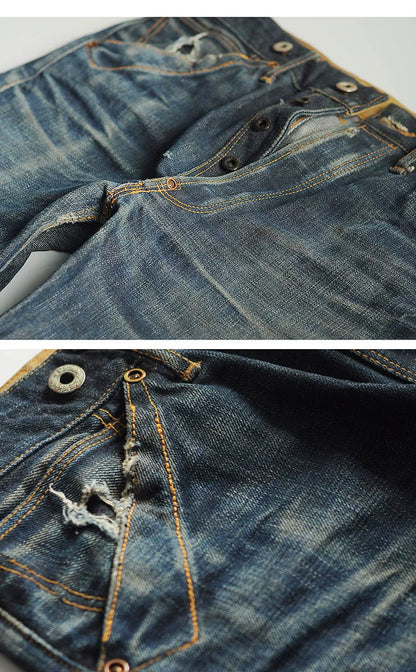 Read Description! Raw Indigo Selvage Unwashed Denim Pants Unsanforized  Jean 16.5oz 3 Choices For Fitting