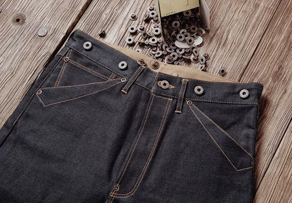 Read Description! Raw Indigo Selvage Unwashed Denim Pants Unsanforized  Jean 16.5oz 3 Choices For Fitting