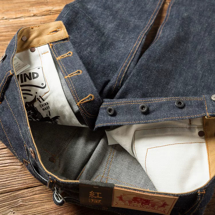 Read Description! Raw Indigo Selvage Unwashed Denim Pants Unsanforized  Jean 16.5oz 3 Choices For Fitting