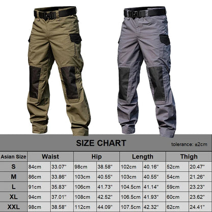 Cargo Pants Men Tactical Trousers Casual Multi Pockets Waterproof Pant Wear-Resistant Casual Trousers Outdoor Hiking Work Man