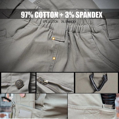 Cotton Men Military Tactical Cargo Pants Men SWAT Combat Army Trousers Male Casual Many Pockets Stretch Cotton Pants