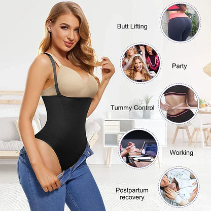 Bodysuit Shapewear Women Full Body Shaper Tummy Control Slimming Underwear Contour Butt Lifter Push Up  Abdomen Shapers Corset
