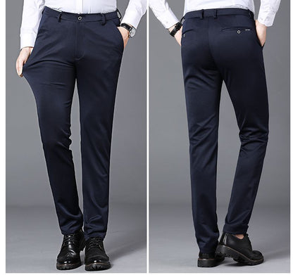 Spring Autumn Mens Business Suit Pants Male Summer Thin Formal Solid Long Dress Straight Baggy Office Trousers Drop Shipping